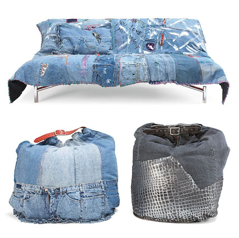 Denim Couture futon sohva