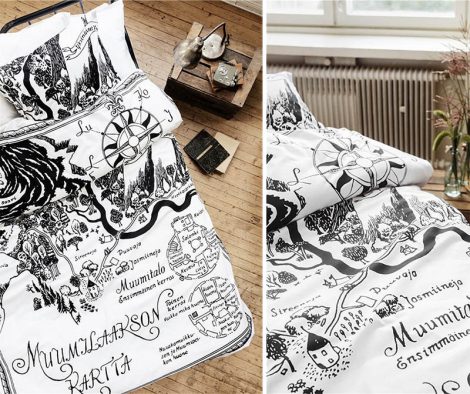 Finlayson Muumilaakson kartta pussilakana