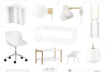 Valkoiset huonekalut ja sisustus