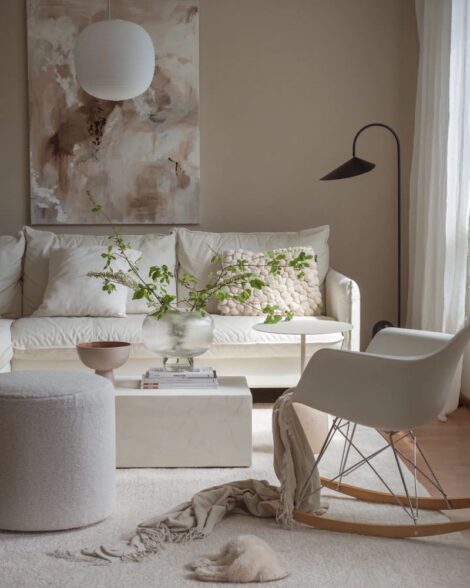 Harmoninen vaalea sisustus